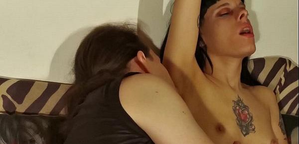  Sweaty armpit fetish for my sexy tattoed goth teen daughter pt1 HD